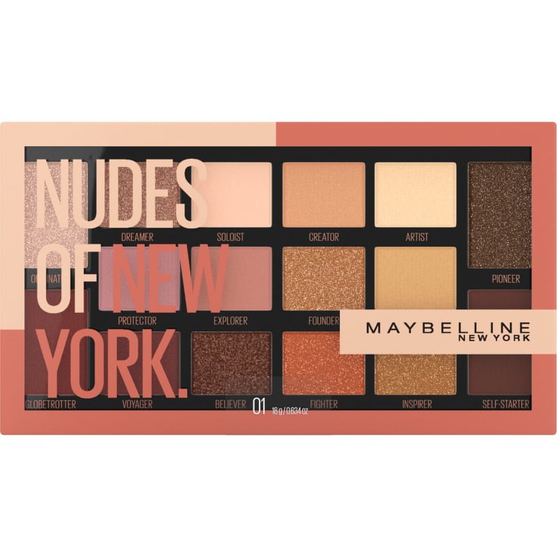 Base de maquillaje smokey eyes con paleta the nudes