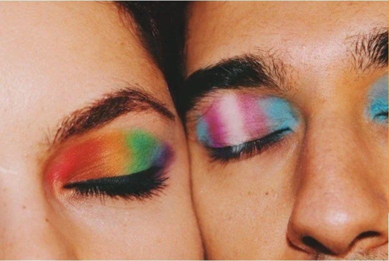 Maquillaje banderas lgbt