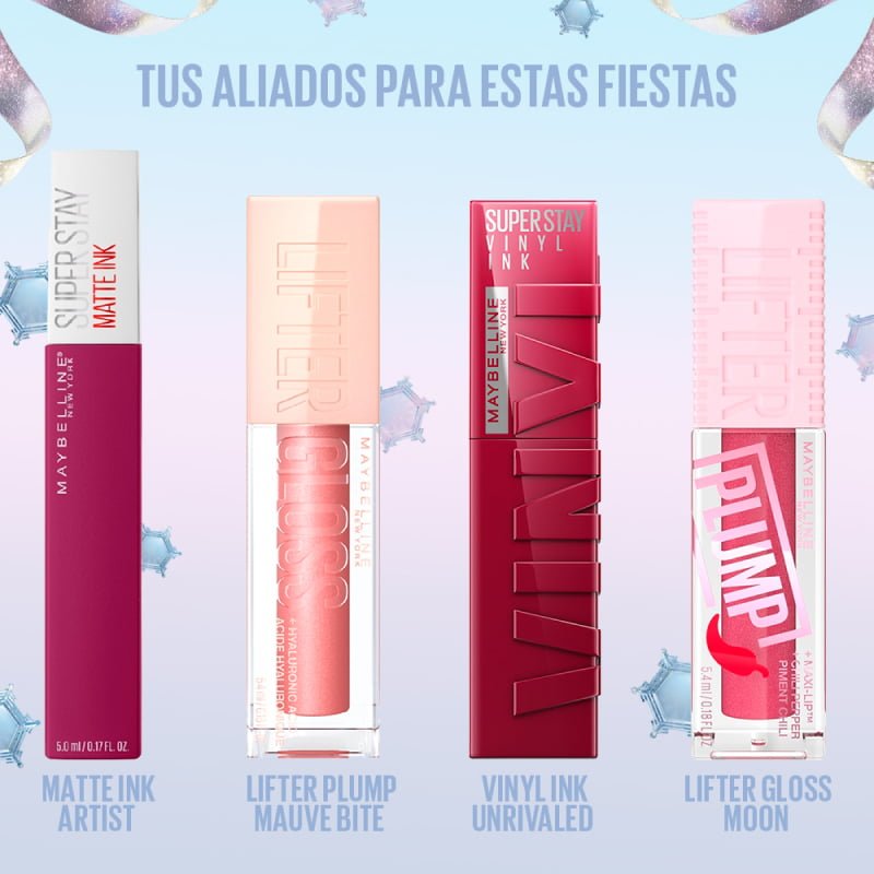 Maquillaje de labios navideño