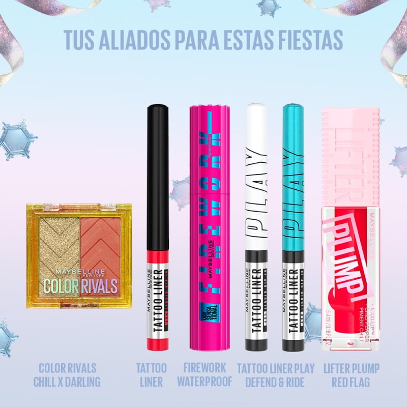 maquillaje para navidad maybelline