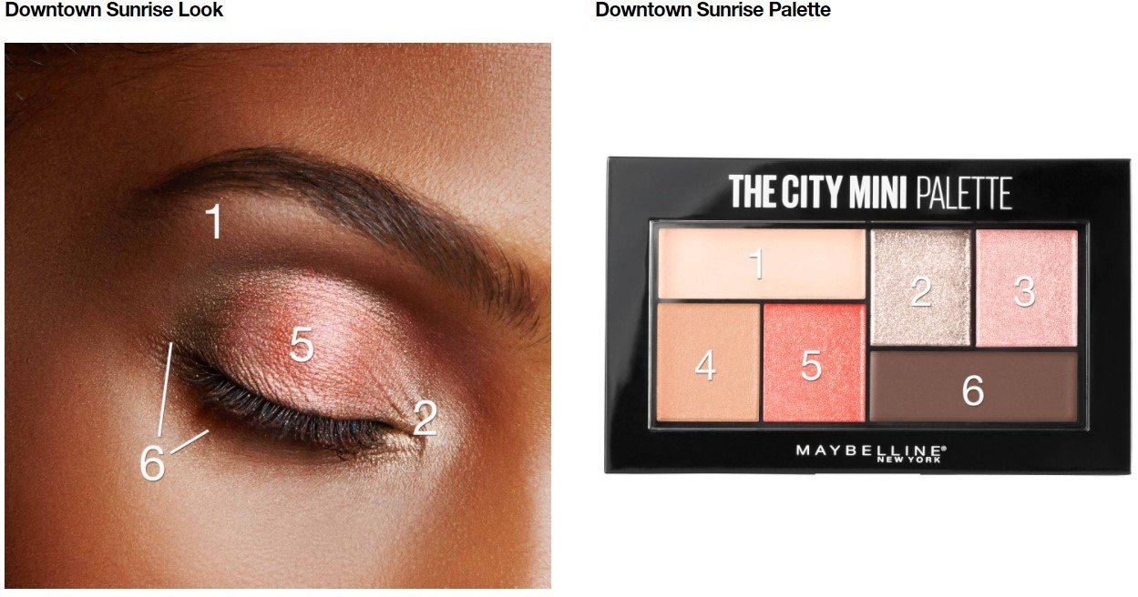 Maybelline Paleta de sombras de ojos City Mini Palettes Voting Eye Macro Downtown Sunrise